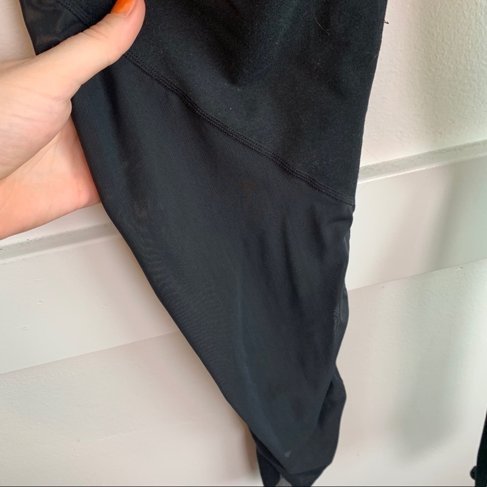 Fabletics Black Mesh Polly Capri - Picture 3 of 8